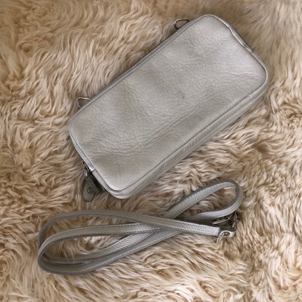 White Crossbody Clutch